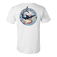 Spearfishing Shark T-Shirt: Everyone Pays Taxes: Men’s Tee for Scuba Diving, Fishing, Outdoors