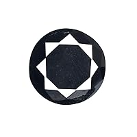 AAA++ Grade Black Moissanite Diamond Egl Certified Round Cut Black Moissanite Diamond Loose Gemstone