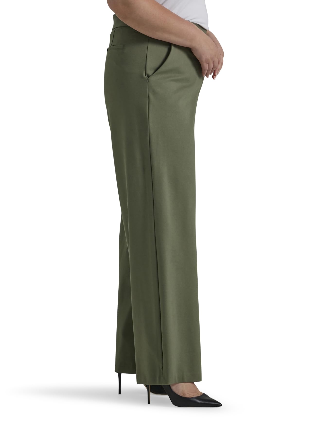 Lee Women's Plus Size Ultra Lux Comfort Any Wear Wide Leg Pant