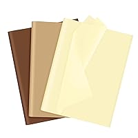 60 Sheets Kraft Tissue Paper for Wrapping Gifts 14 x 20 Inch Tissue Paper Sheets Recyclable Gift Wrapping Paper Decorative Tissue Paper Bulk for DIY Arts Crafts Project School Weddings Decor (H)