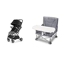 Summer Infant 3Dpac CS Compact Stroller, Car Seat Compatible, and Pop 'N Sit Portable Booster Chair, Floor Seat, Indoor/Outdoor Use, 6 Mos - 3 Yrs