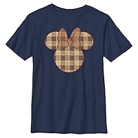 Disney Mickey and Friends Minnie Fall Plaid Fill Boys T-Shirt