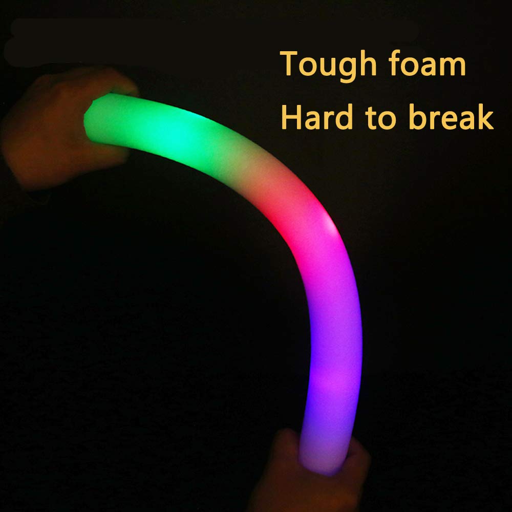 Bylaotrs Foam Glow Sticks Bulk 160 PCS,3 Modes Flashing LED Light Sticks Glow in The Dark Party Supplies Light Up Toys for Kids Adults Party Wedding Concert Halloween Christmas