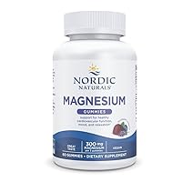 Nordic Naturals Magnesium Gummies for Adults, Blueberry Lavender Flavor - 60 Gummies - Vegan Magnesium Supplement for Mind, Mood, and Cardiovascular Support - Non-GMO Magnesium Citrate - 20 Servings