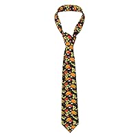 Leopard Print Print Novelty Men'S Neckties Fashionable Funny Skinny Ties For Weddings, Business,Parties