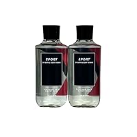 Bath and Body Works For Men 3-in-1 Hair, Face & Body Wash - Value Pack lot of 2 - Full Size (Sport)