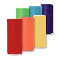 Tulle Ribbon 6 Bright Colors Pack, 6