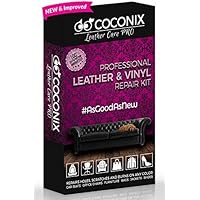 Coconix Vinyl and Leather Repair Kit - Restorer of Your Furniture, Jacket, Sofa, Boat or Car Seat, Super Easy Instructions to Match Any Color, Restore Any Material, Bonded, Italian, Pleather, Genuine