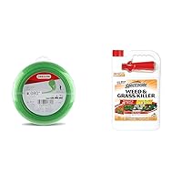 Oregon Gatorline 1-Pound Round String Trimmer Line of .080-inches x 413-feet, Green & Spectracide Weed & Grass Killer, Use On Driveways, Walkways and Around Trees and Flower Beds, 1 Gallon