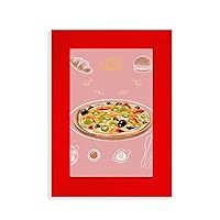 Assorted Italy Tomato Foods Pizza Picture Display Art Red Photo Frame