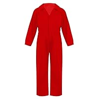 CHICTRY Kids Boys Mechanic Costume Coverall Boiler Suit Long Sleeve Overalls Jumpsuit Flight Suit