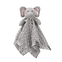 Elephant Security Blanket, Soft Lovey Unisex Lovie Baby Gifts for Newborn Boys and Girls Snuggle Toy Stuffed Animal Grey 16 Inch