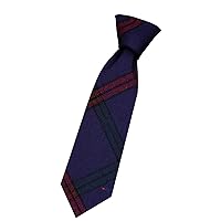 Boys All Wool Tie Woven And Made in Scotland in Montgomerie Modern Tartan