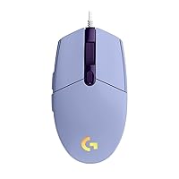 G102 Wired Gaming Mouse Backlit Side Button Glare Mouse Macro Laptop USB Home Office Mouse Durable (Color : Purple1, Size : A)