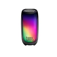 JBL Pulse 5 Portable Bluetooth Speaker with Dazzling Light Show - Black (Renewed)