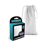Blush - Safe Sex Toy Bag - Drawstring Bag 12.25 Inches - Adult Toy Travel Cinch Bag - Dildo Holder and Dildo Bag for Safe Storage Transportation - Large