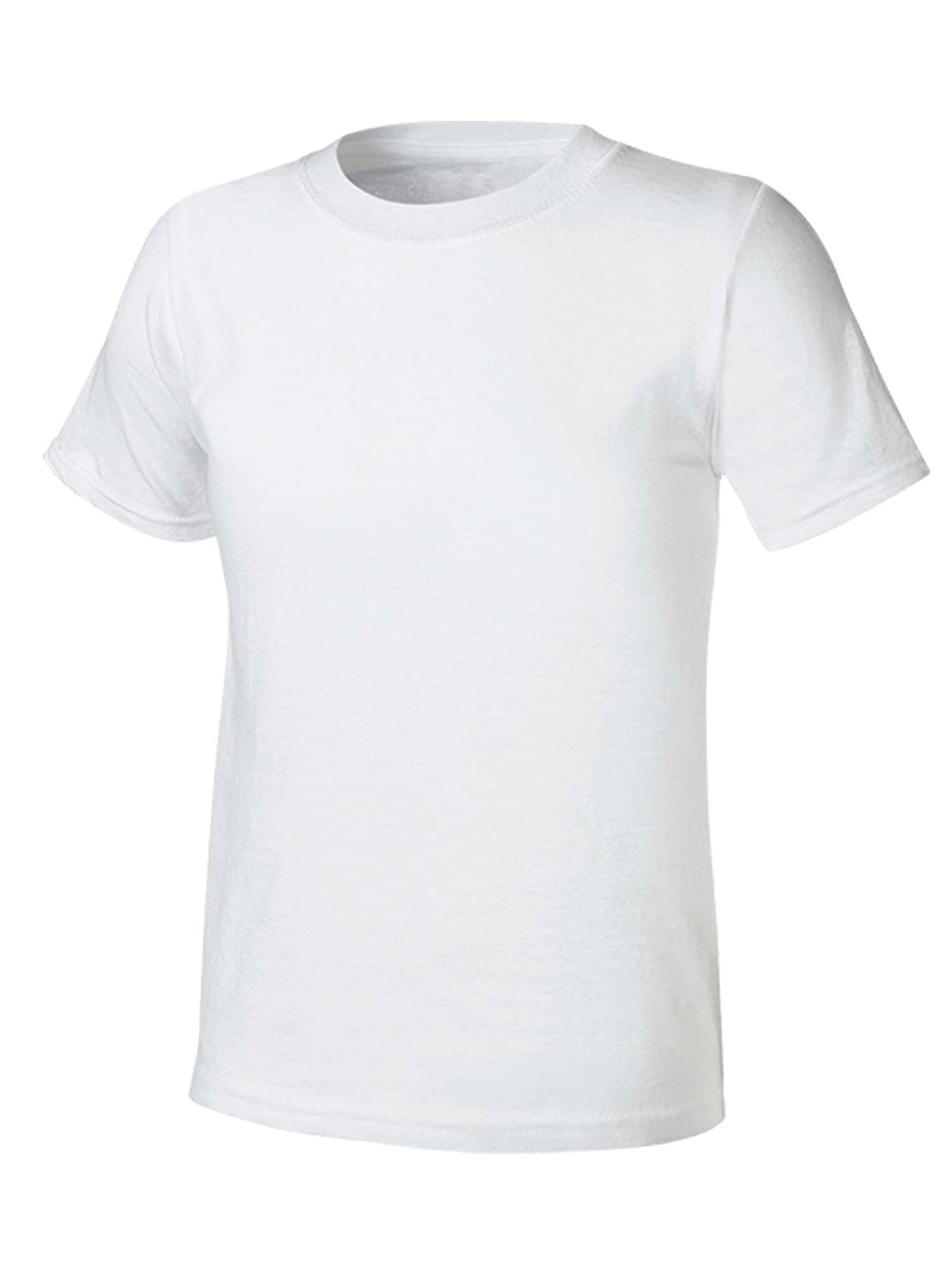 Hanes Boys' Undershirt, EcoSmart Short Sleeve Crew Shirts, Multiple Packs Available