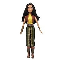 Disney Store Official Raya Classic Doll for Kids, Raya and The Last Dragon, 11 ½ Inches, Includes Brush, Fully Posable Toy in Classic Outfit - Suitable for Ages 3+