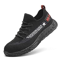 Steel Toe Shoes for Men Women Lightweight Safety Breathable Work Shoes Slip-Resistant Sneakers Indestructible Industria Construction Shoes