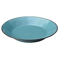 Koyo Pottery 13587010 Cafe Dinnerware, Curry Plate, Pasta Plate, Bowl, Plate, 10.2 inches (26 cm), Deep Plate, Hotel Restaurant Specifications, Microwave, Dishwasher Safe, Rafelum, Antique Blue, Blue,