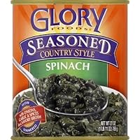 Glory Foods Seasoned Spinach 27 oz. Cans - Pack of 4