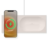 elago Charging Tray Compatible with MagSafe Charger, Compatible with iPhone 15/14/13/12 Models and Other Wireless Charging Phones [Stone] [Charging Cable Not Included]