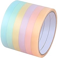 SGerste 6 Pieces Sticky Ball Tape Crafts Crafts Decompression Toys Colorful Color Ball Tape Adhesive Tape for Adult Kids Supplies