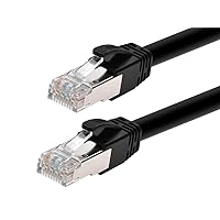 Monoprice Cat6A PoE Patch Cable - 10 Feet - Black | 100W, PoE ++ (IEEE 802.3af/at/bt), UTP, 22AWG, 500MHz, Pure Bare Copper, Shielded RJ45, Ethernet Cable