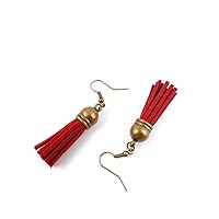 100 Pairs Fashion Jewelry Making Charms Earrings Backs Findings Arts Crafts Hooks Bulk Lots Wholesale Supplier T2BV2 Red Wine Tassels
