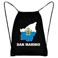 San Marino Country Map Color Sport Bag 18