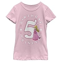 Nintendo Little, Big Peach Birthday 5 Girls Short Sleeve Tee Shirt