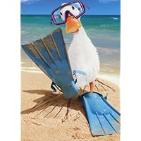 Duck Wearing Scuba Mask - Avanti Funny Birthday Card