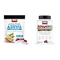 Force Factor Ashwagandha for Stress Relief and Collagen for Hair Skin Nails, 60 Soft Chews
