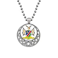 The Republic Namibia Africa Country Necklaces Pendant Retro Moon Stars Jewelry