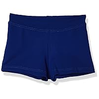 Capezio girls Boys Cut Low Rise athletic shorts, Royal, 6 8 US
