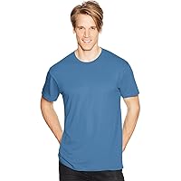 Hanes Men's Nano-T T-Shirt, Denim Blue, Large