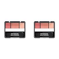 COVERGIRL Instant Cheekbones Contouring Blush Peach Perfection, Palette, 29 Oz, Blush Makeup, Pink Blush, Lightweight, Blendable, Natural Radiance, Sweeps on Evenly (Pack of 2)