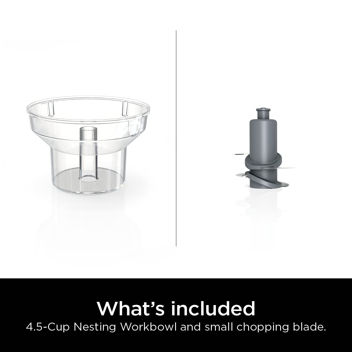 Ninja XSKBWLNBWL Professional XL Food Processor 4.5-Cup Nesting Work Bowl Kit, Compatible with NF701, Gray