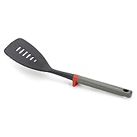 Joseph Joseph Duo Slotted Spatula with Integrated Tool Rest, Black/Gray