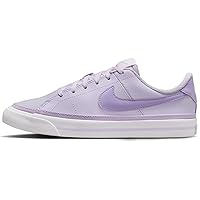 Nike Court Legacy Big Kids' Shoes (DA5380-500, Barely Grape/White/Lilac Bloom) Size 5.5