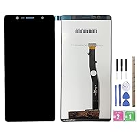 LCD Display + Outer Glass Touch Screen Digitizer Full Assembly Replacement for BlackBerry Evolve BBG100-1 Black
