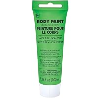 Green Body Paint for Halloween - 3.4 oz. (1 Pc.) - Vibrant & Easy-to-Apply Costume Makeup, Perfect for Props and Parties