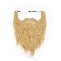 BinaryABC Fake Beard and Mustache,Halloween Costume Party Festival Supplies (Brown)
