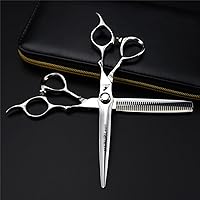 Professional Barber Scissors Set, 6.5 Inches Hair Cutting Scissors Kit, Hair Cutting Scissors Thinning Shears Set, Sharp and Durable, for Haircut, Hair Shears for Home and Salon