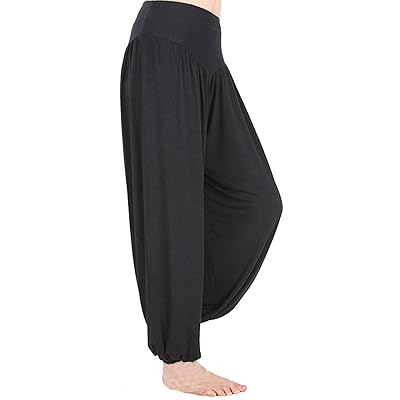 Hoerev Brand Super Soft Modal Spandex Harem Yoga Pilates Pants