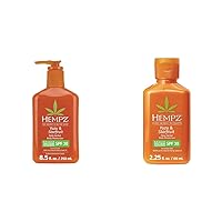 Hempz Yuzu & Starfruit Daily Herbal Moisturizer with Broad Spectrum SPF 30 - Fragranced, Paraben-Free Sunscreen and Moisturizer with 100% Natural Hemp Seed Oil