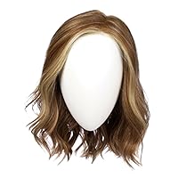 Raquel Welch Simmer Elite Layered Shoulder Length Wig With Lightweight Hand-Tied Base, Average Cap - RL10/22SS SS Iced Cappuccino