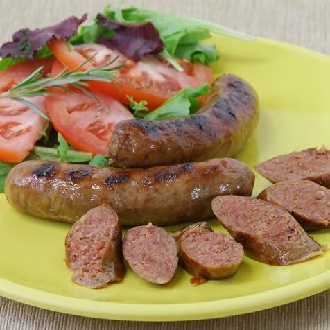Wild Boar Sausage with Roasted Garlic and Marsala Wine - 4 packs, 12 oz ea - 4 links