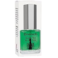 Drench Cuticle Oil, Deep Penetrating Oil Nourishes, Protects, Hydrates & Revitalizes Nails & Cuticles, 12+ Free Formula, 100% Vegan & Cruelty-Free, Green Tea By The Sea, 0.5 fl. oz.