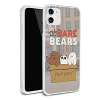 We Bare Bears Baby Bears Protective Slim Fit Hybrid Rubber Bumper Case Fits Apple iPhone 8, 8 Plus, X, 11, 11 Pro,11 Pro Max